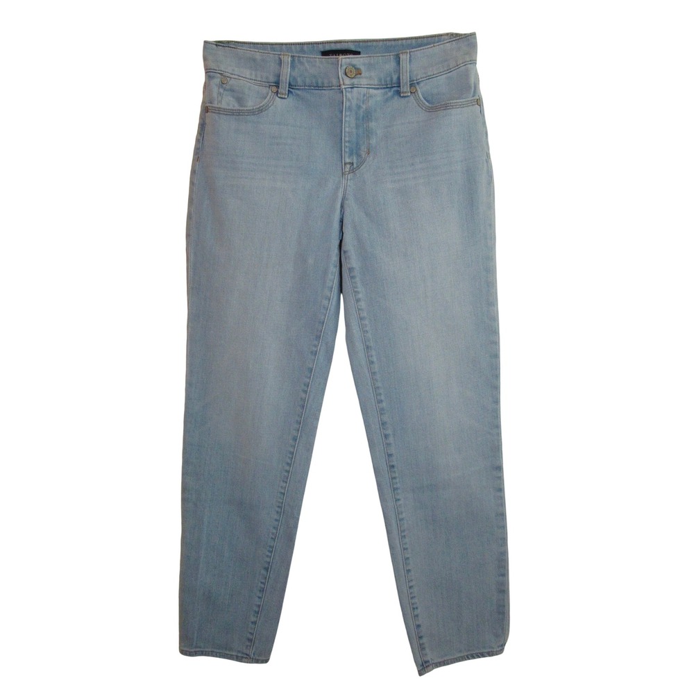 Talbots Flawless Five-Pocket Boyfriend Jeans‎ Light Wash Blue Denim Size 4